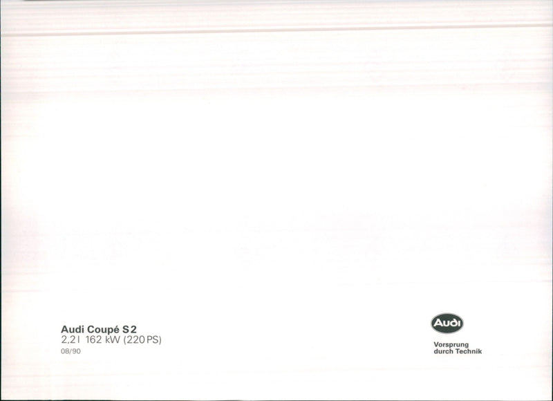1990 Audi Coupe S2 - Vintage Photograph