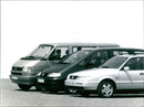 1995 Volkswagen Sharan, Passat Variant and VW Bus - Vintage Photograph