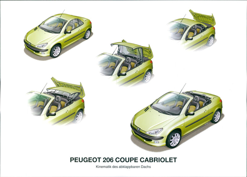 2000 Peugeot 206 Coupe Cabriolet - Vintage Photograph
