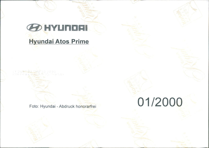 Hyundai Atos Prime - Vintage Photograph