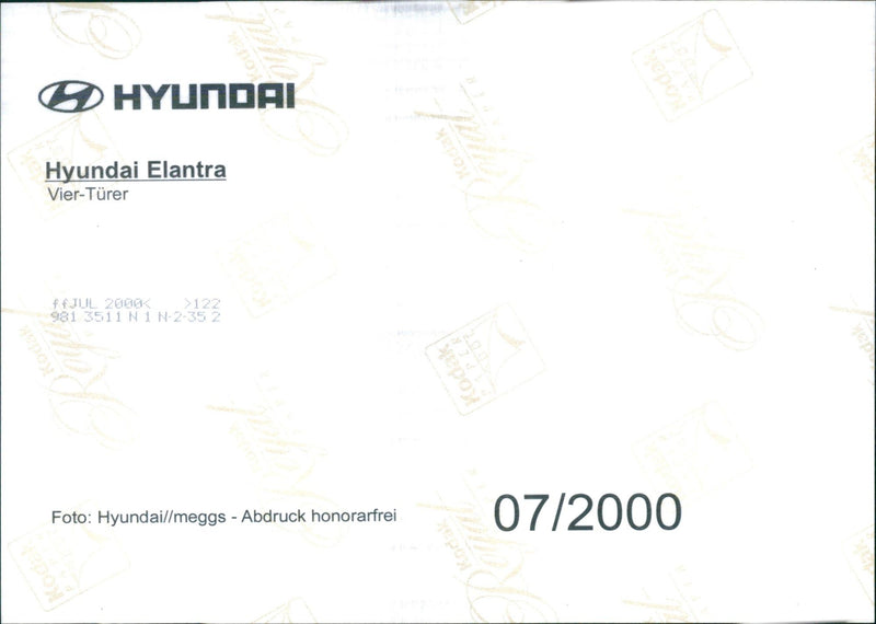 Hyundai Elantra - Vintage Photograph