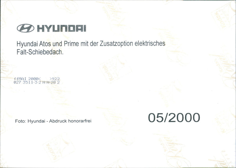 Hyundai Atos Prime - Vintage Photograph