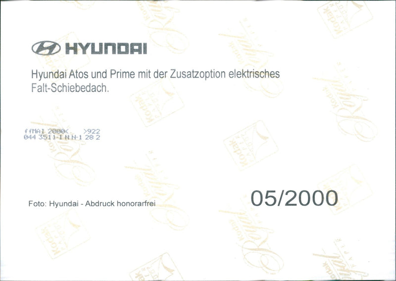 Hyundai Atos Prime - Vintage Photograph