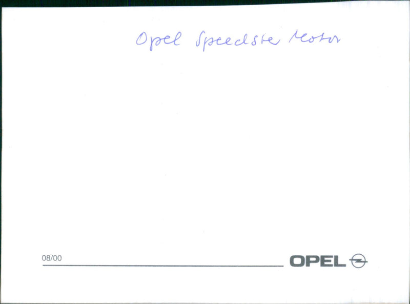 Opel Speedster - Vintage Photograph