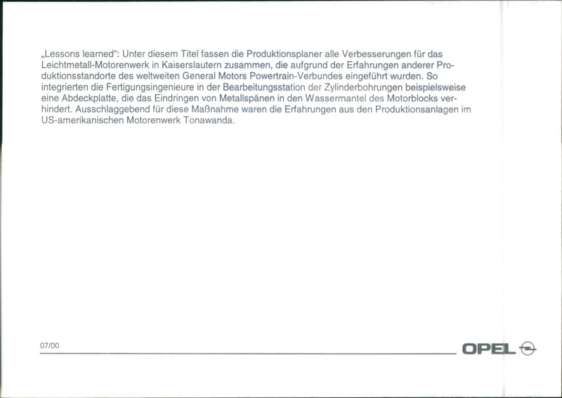 Opel 2000 - Vintage Photograph