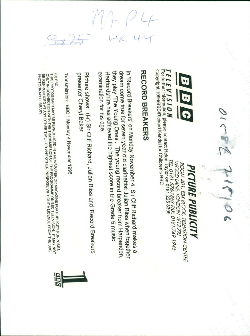 MAW TOGETHER TELEVISION MUSIC - Vintage Photograph