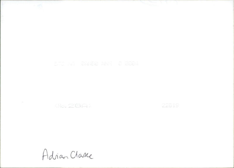 Adrian Clarke - Vintage Photograph