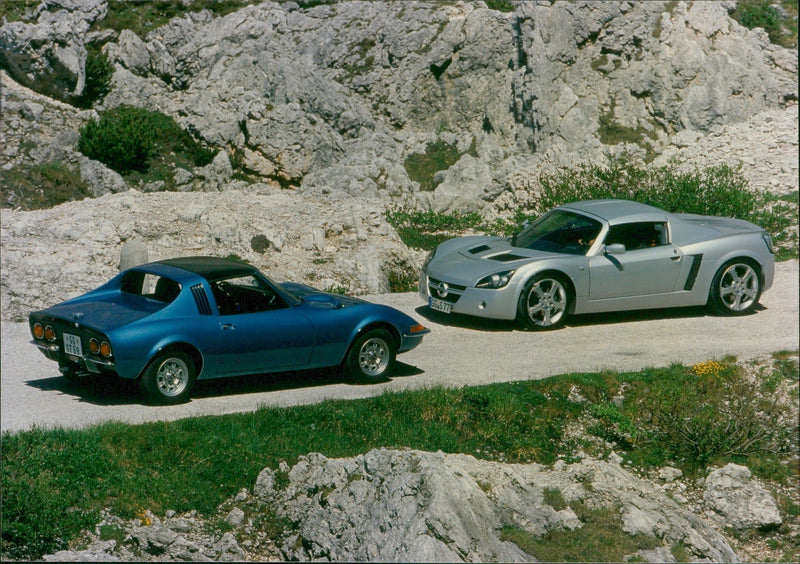 2000 OPEL  Aero GT and the Speedster - Vintage Photograph