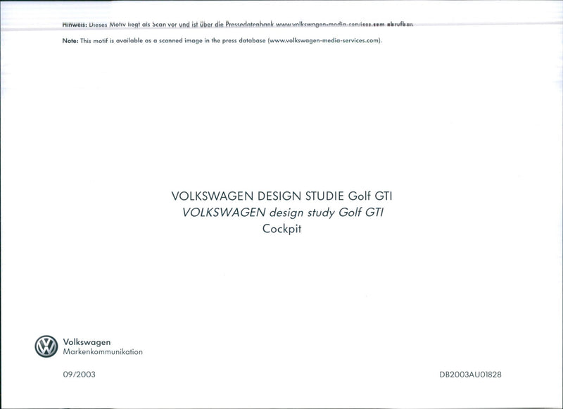 VW Golf GTI - Vintage Photograph