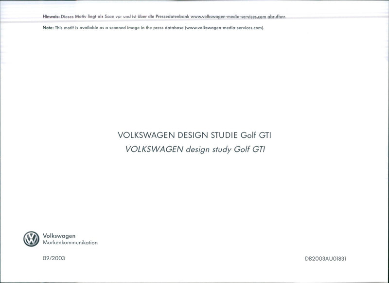 VW Golf GTI - Vintage Photograph