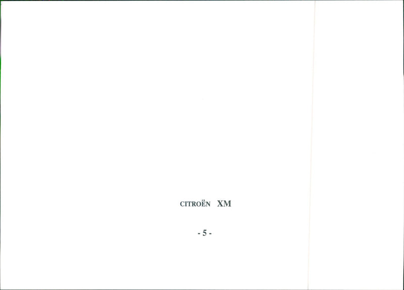 1989 Citroen XM - Vintage Photograph