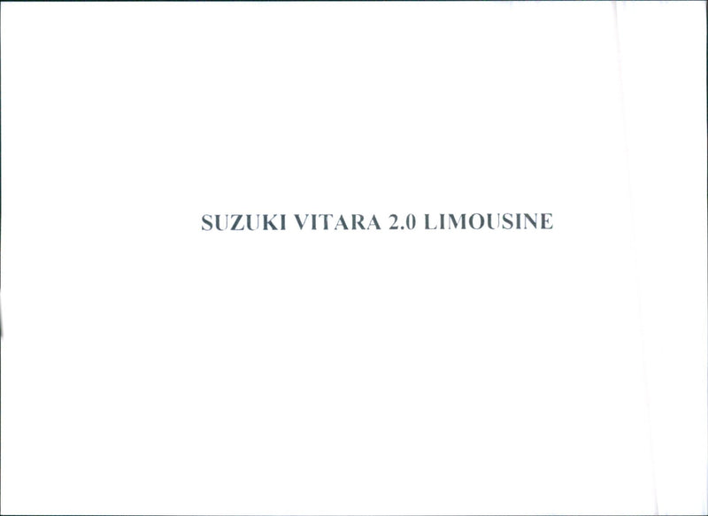 1997 Suzuki Vitara 2.0 - Vintage Photograph