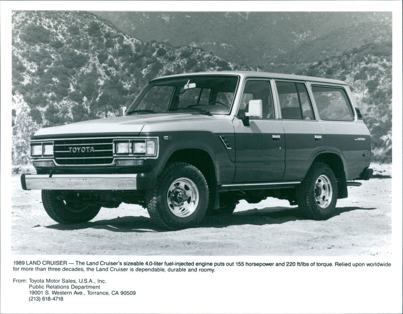 1989 Toyota Land Cruiser - Vintage Photograph