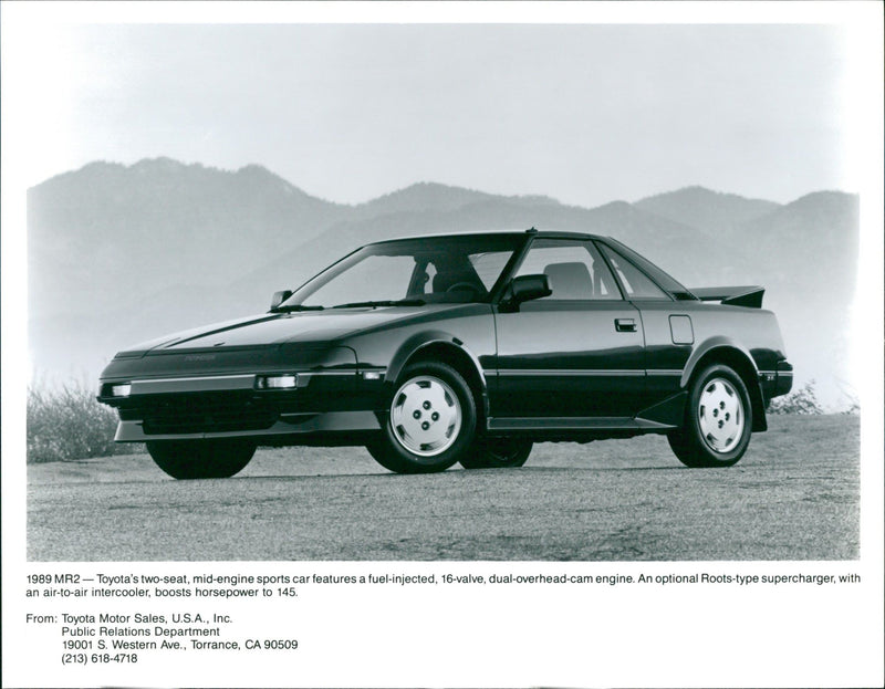 1989 Toyota MR2 - Vintage Photograph
