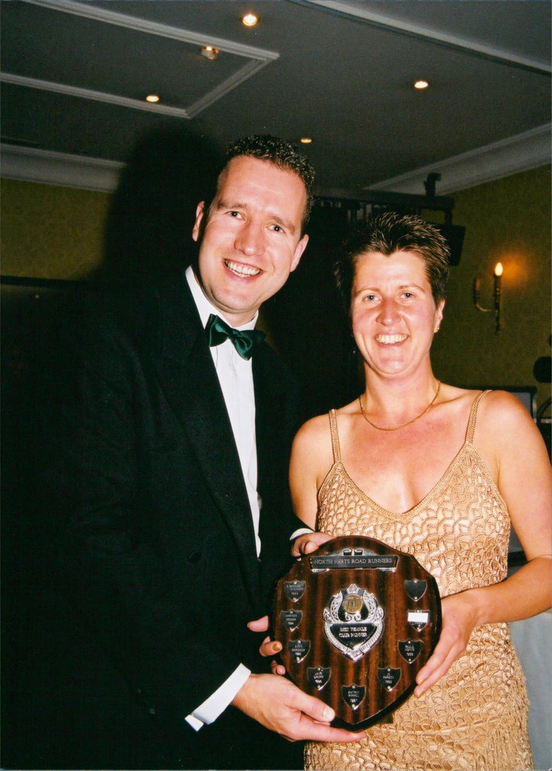 Jim Hitch and his wife, Helen. - Vintage Photograph