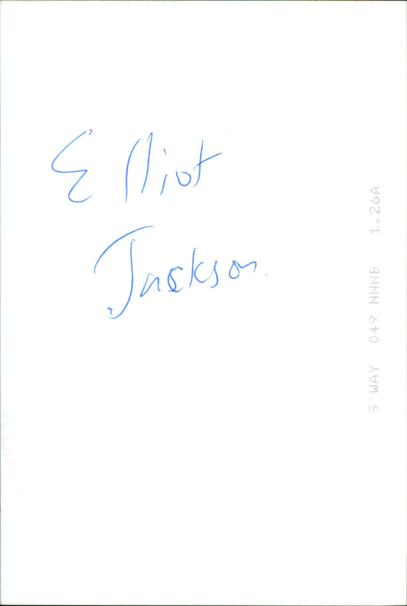 Elliot Jackson - Vintage Photograph