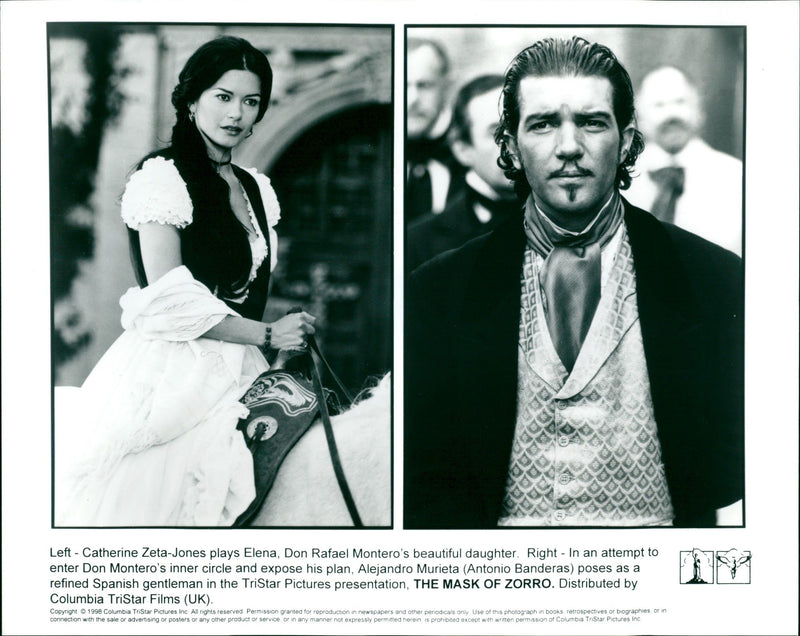 Catherine Zeta Jones and Antonio Banderas. - Vintage Photograph