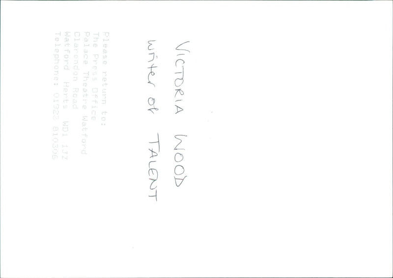 PALACE PRESS WRITER - Vintage Photograph