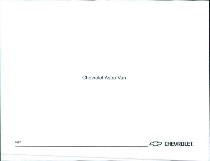 1997 Chevrolet Astro Van - Vintage Photograph