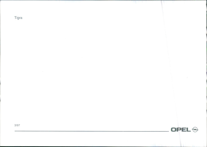 Opel Tigra - Vintage Photograph