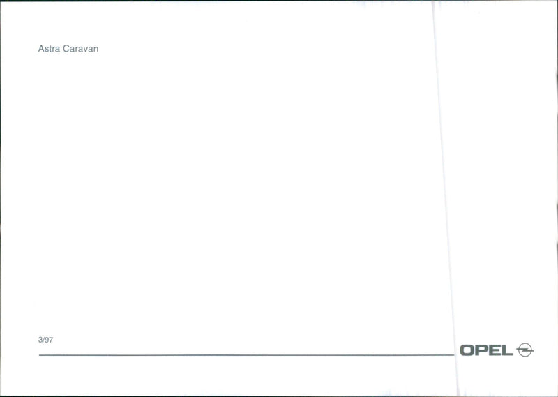 Opel Caravan - Vintage Photograph