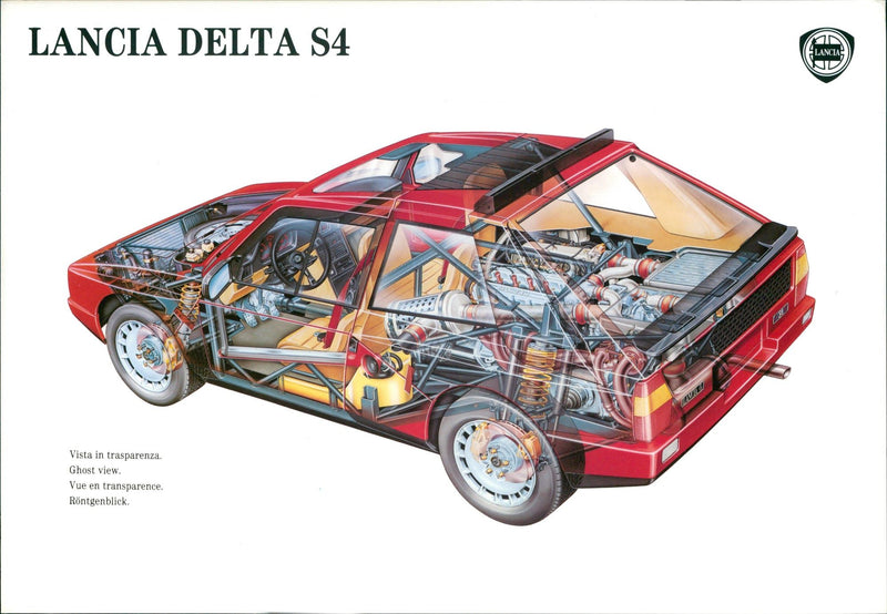 Lancia Delta S4 - Vintage Photograph