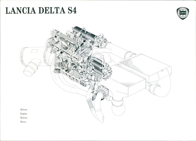 Lancia Delta S4 - Vintage Photograph