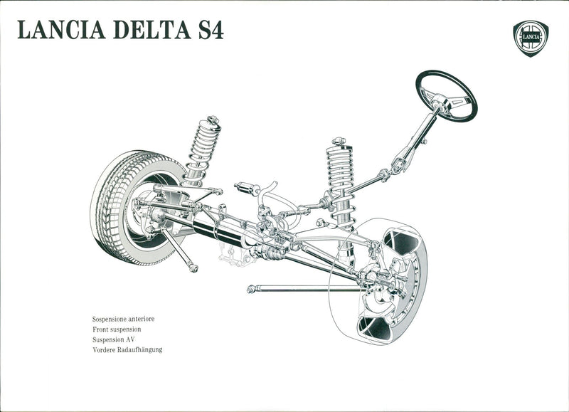 Lancia Delta S4 - Vintage Photograph