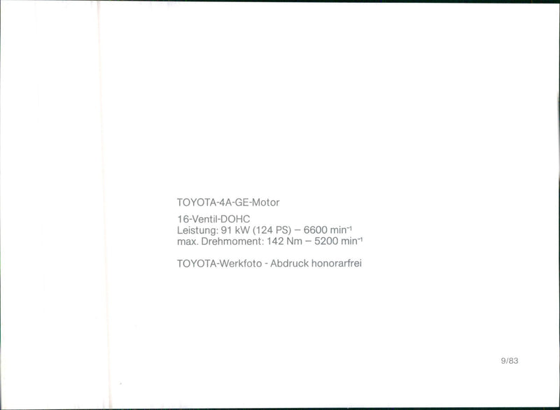 Toyota - Vintage Photograph