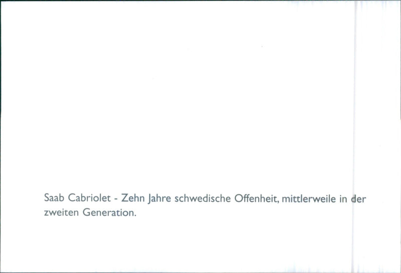 Saab Cabriolet - Vintage Photograph