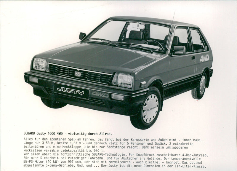 1984 Subaru Justy - Vintage Photograph