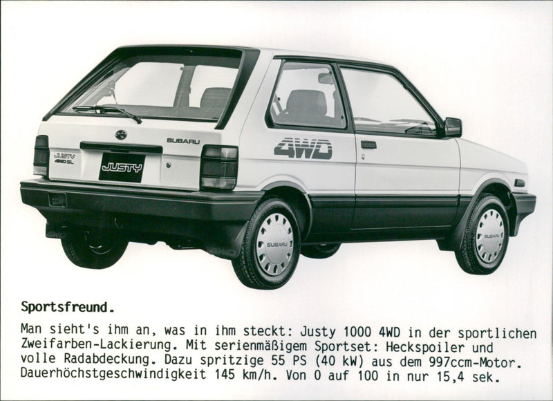1984 Subaru Justy - Vintage Photograph