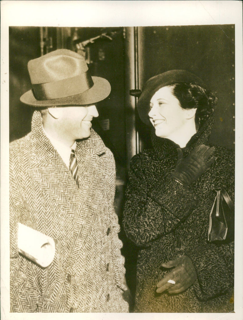 Kay Francis and Maurice Chevalier - Vintage Photograph