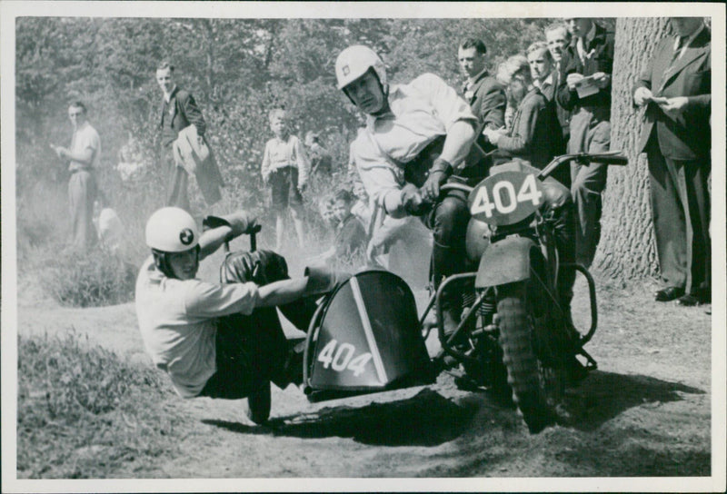 van Buschoten racing at Duinrell - Vintage Photograph