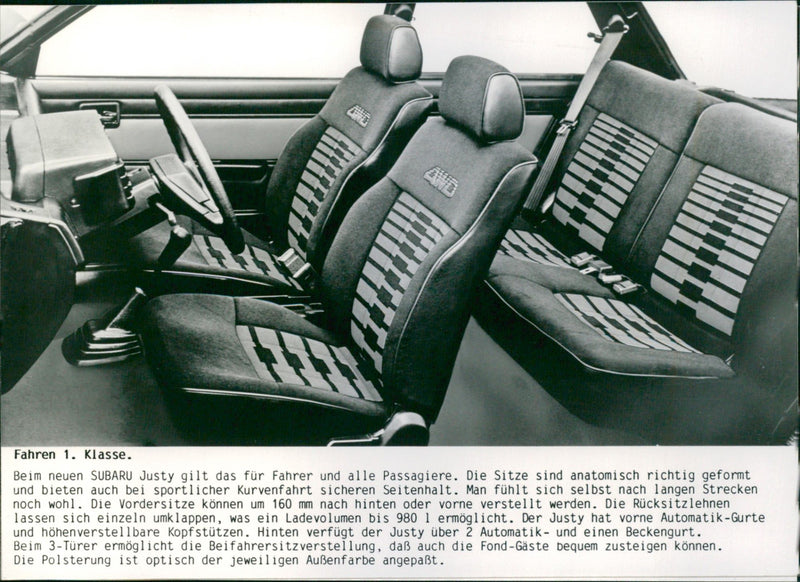1984 Subaru Justy - Vintage Photograph