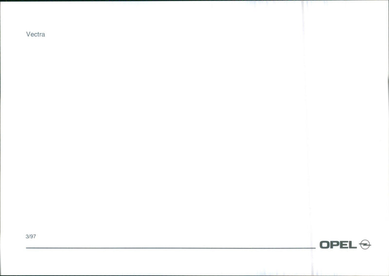 Opel Vectra - Vintage Photograph