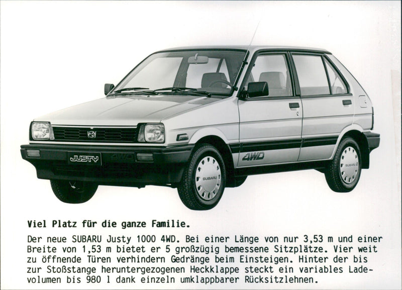 1984 Subaru Justy - Vintage Photograph