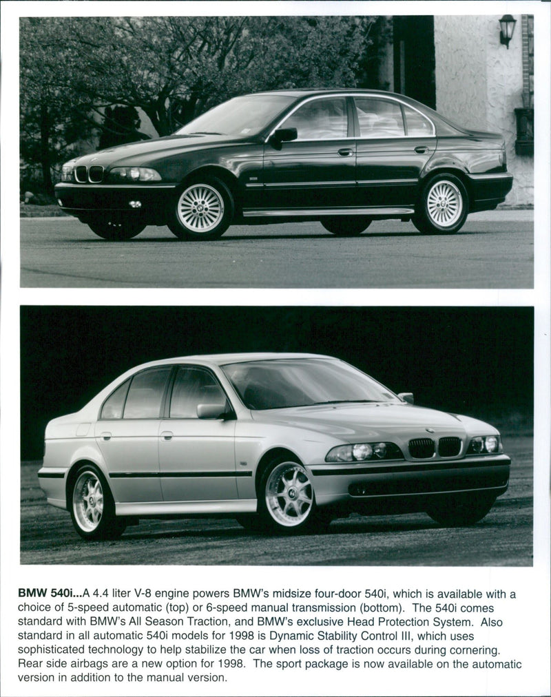 BMW 540i - Vintage Photograph