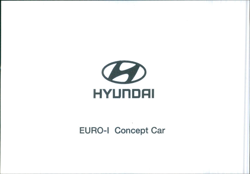 1998 Hyundai Euro-I Concept - Vintage Photograph