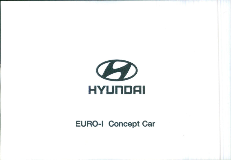 1998 Hyundai Euro-I Concept - Vintage Photograph