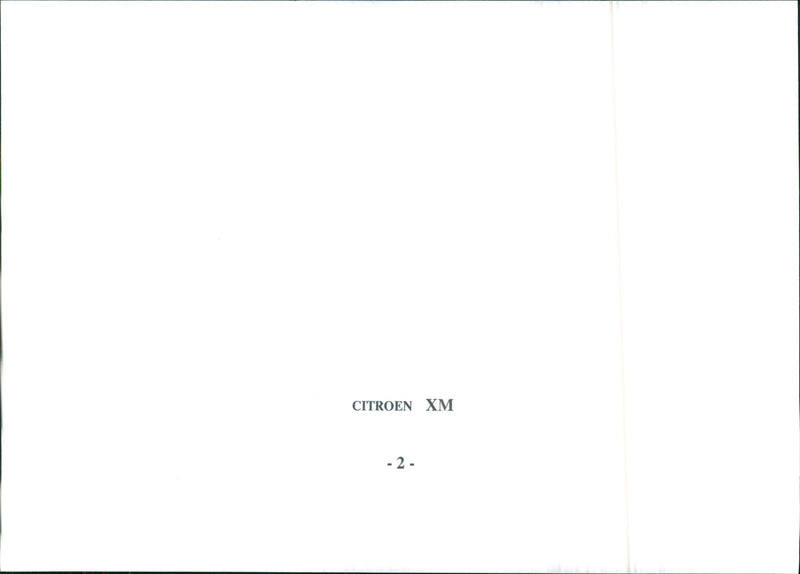 1989 Citroen XM - Vintage Photograph