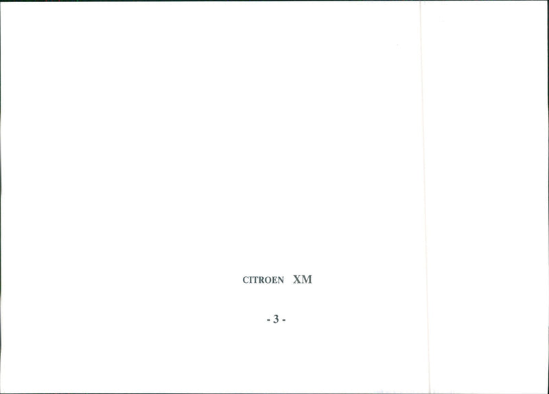 1989 Citroen XM - Vintage Photograph