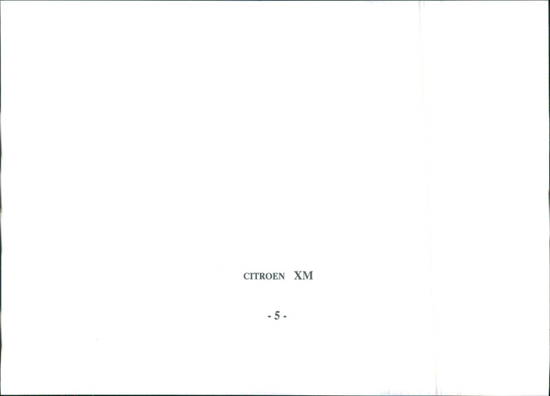 1989 Citroen XM - Vintage Photograph