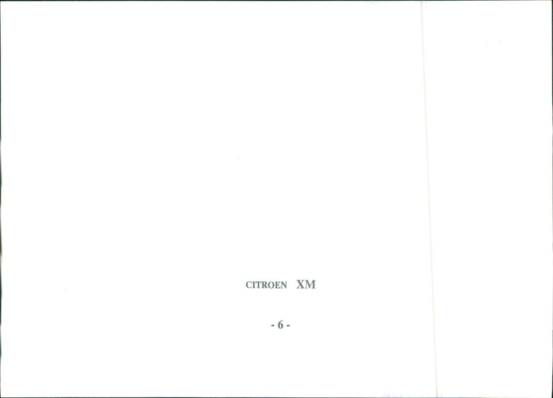 1989 Citroen XM - Vintage Photograph