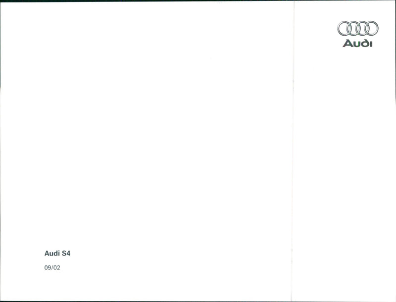 2002 Audi S4 - Vintage Photograph