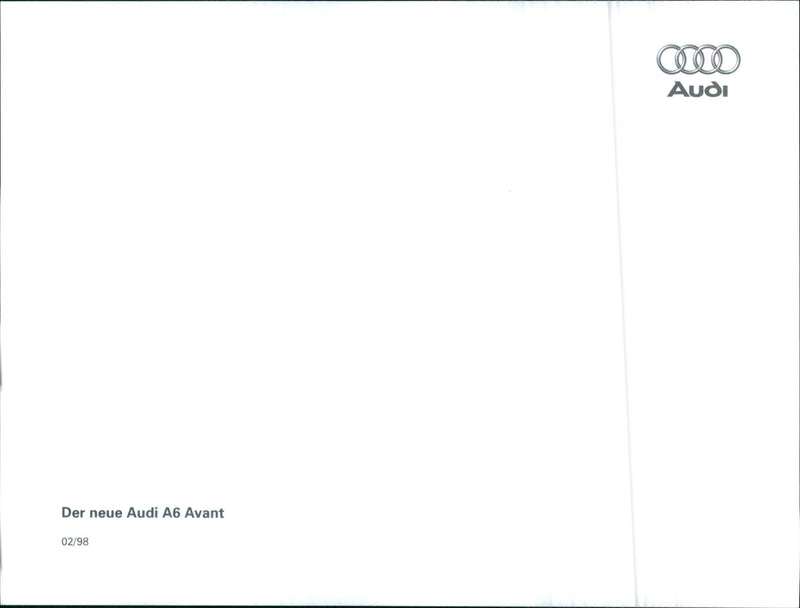 1998 Audi A6 Avant - Vintage Photograph