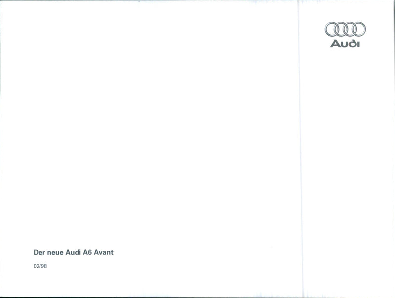 1998 Audi A6 Avant - Vintage Photograph