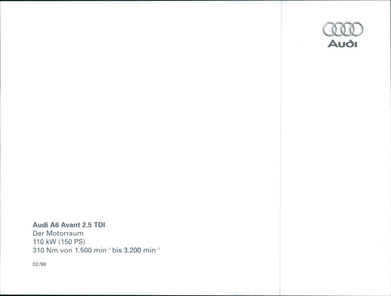 1998 Audi A6 Avant 2.5 TDI - Vintage Photograph