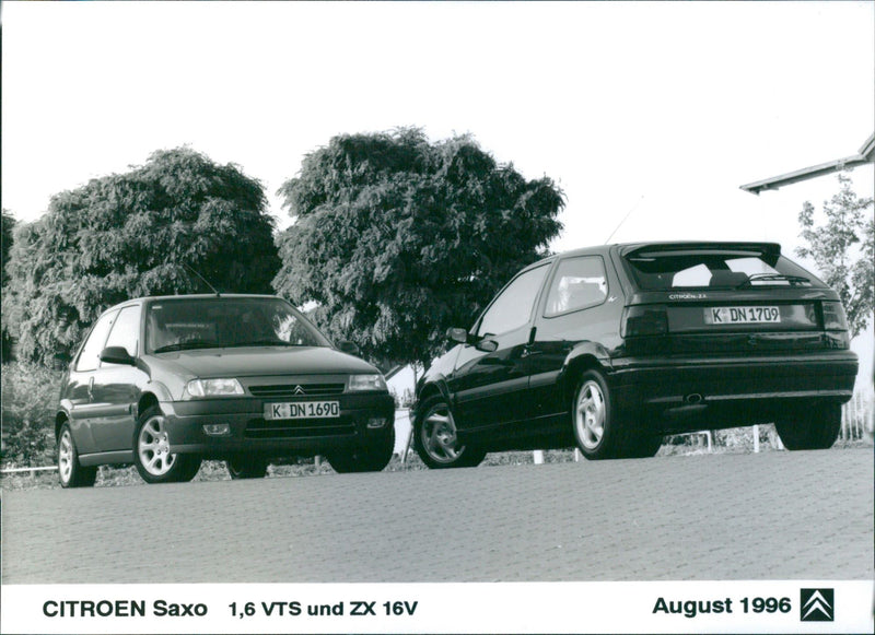 1996 Citroen Saxo 1.6 VTS and 1996 Citroen ZX 16V - Vintage Photograph