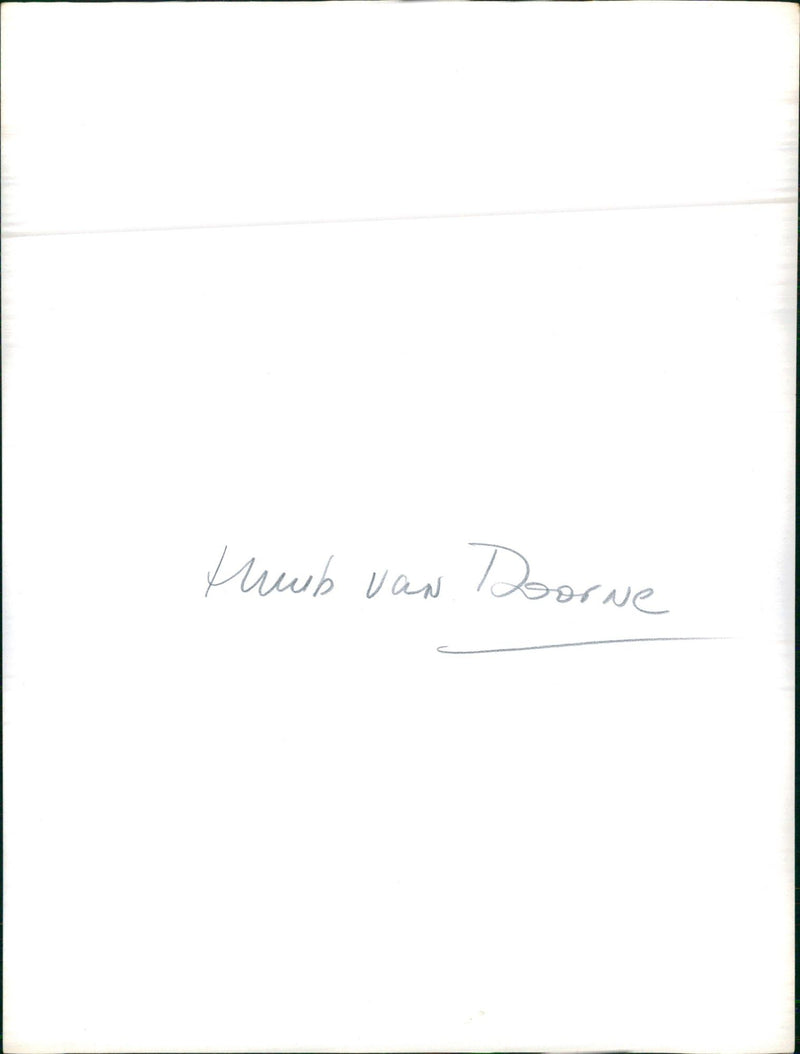 Huub van Doorne - Vintage Photograph